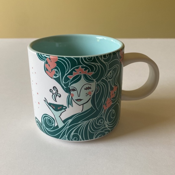 Starbucks 2018 Mermaid Aqua White Mug - Picture 4 of 16